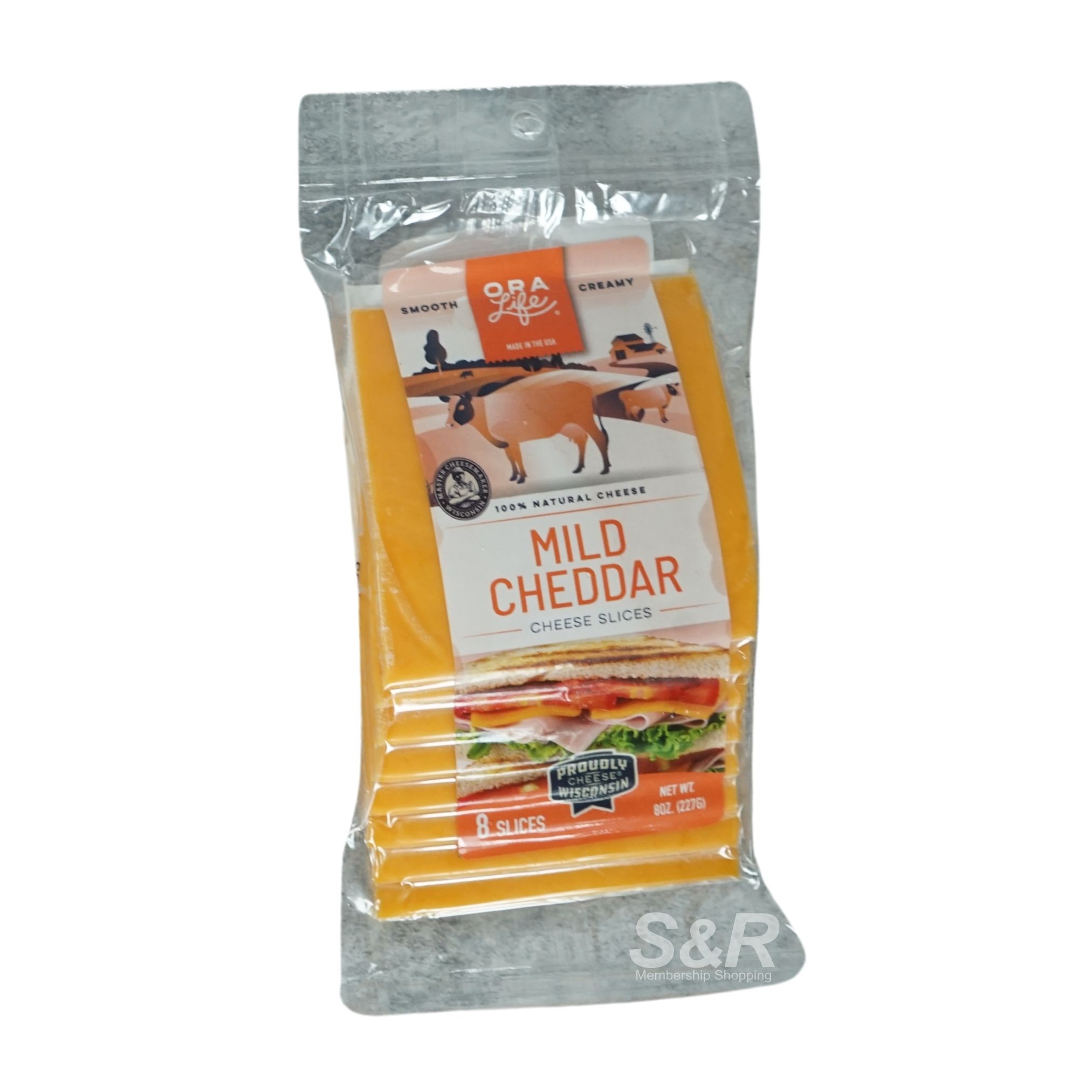 Ora Life Mild Cheddar Cheese Slices 8s x 227g Ora Life Mild Cheddar Cheese Slices 8s x 227g